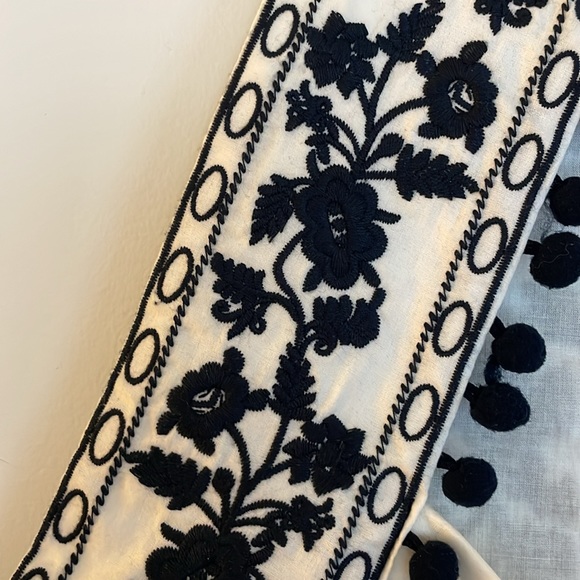 J. Crew Pom Pom Embroidered Top - Picture 5 of 7